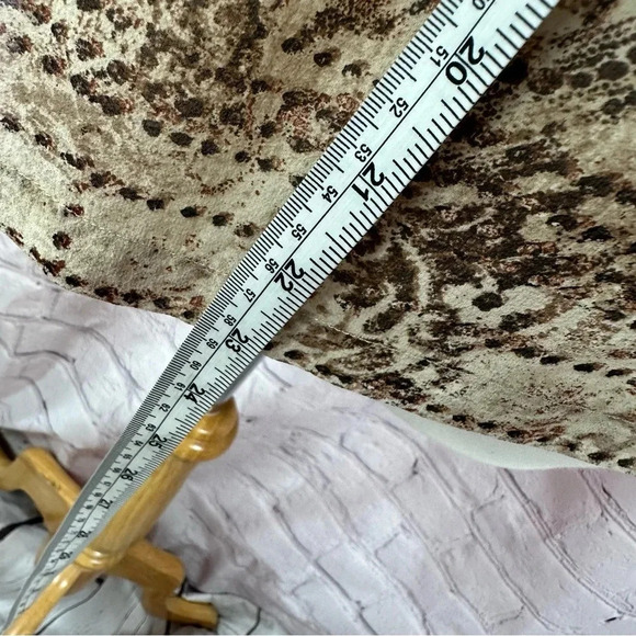 Chico's silk peasant blouse 3/4 sleeve embellished neckline sz 2 (large 12) - Picture 5 of 8